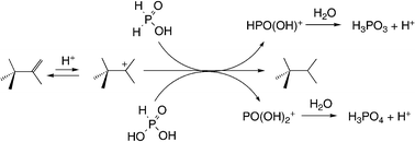 Graphical abstract: Enhanced selectivity in the conversion of methanol to 2,2,3-trimethylbutane (triptane) over zinc iodide by added phosphorous or hypophosphorous acid