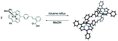 Graphical abstract: Complementary face-to-face dimer formation from meso-aryl subporphyrins bearing a 2-carboxyphenyl group