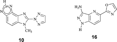 Graphical abstract: Synthesis of benzo[1,2-d;3,4-d′]diimidazole and 1H-pyrazolo[4,3-b]pyridine as putative A2A receptor antagonists