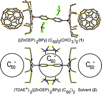 Graphical abstract: Neutral and ionic complexes of C60 with (ZnOEP)2·BPy coordination dimers