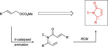 Graphical abstract: Synthesis of α,β-unsaturated γ-lactams via asymmetric iridium-catalysed allylic substitution