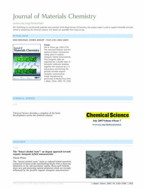 Contents and Chemical Science
