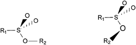 Graphical abstract: Regularities of the conformations on a single bond; sulfonic esters and sulfonyl derivatives