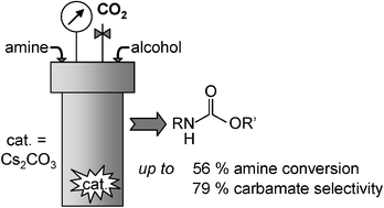 Graphical abstract: Green synthesis of carbamates from CO2, amines and alcohols