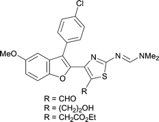 Graphical abstract: Preparation of 3-(4-chlorophenyl)-2-(2-aminothiazol-4-yl)-5-methoxybenzo[b]furan derivatives and their leukotriene B4 inhibitory activity