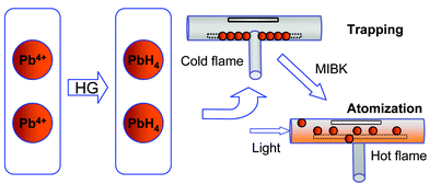 Graphical abstract: Determination of lead by hydride generation atom trapping flame atomic absorption spectrometry