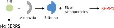 Graphical abstract: TNT stilbene derivatives as SERRS active species