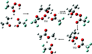 Graphical abstract: The mechanism of the Baeyer–Villiger rearrangement: quantum chemistry and TST study supported by experimental kinetic data