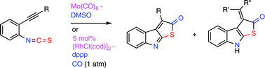 Graphical abstract: Thiocarbonyl induced heterocumulenic Pauson–Khand type reaction: expedient synthetic method for thieno[2,3-b]indol-2-ones