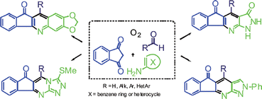 Graphical abstract: Three-component synthesis and anticancer evaluation of polycyclic indenopyridines lead to the discovery of a novel indenoheterocycle with potent apoptosis inducing properties