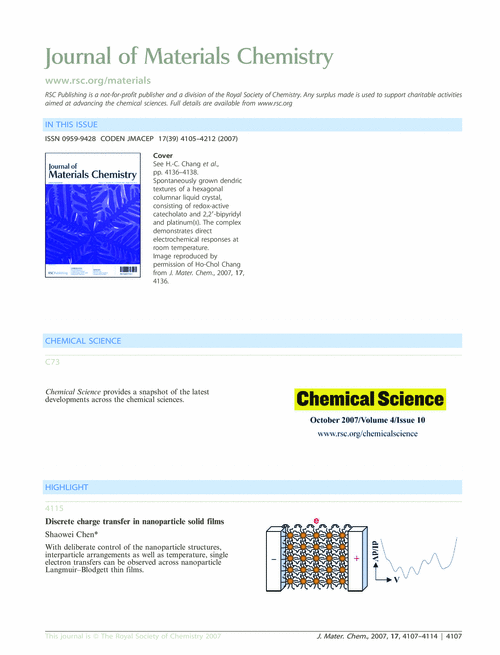 Contents and Chemical Science