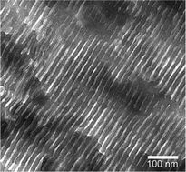 Graphical abstract: Ultra-low-κ materials derived from poly(d,l-lactide-b-pentafluorostyrene) diblock copolymers