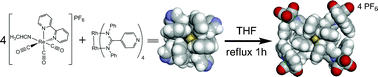 Graphical abstract: Facile synthesis of multinuclear complexes based on a tetra(4-pyridyl)amidinate dirhodium(ii) dimer