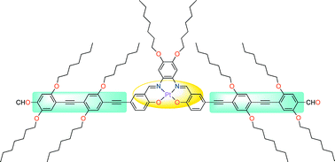 Graphical abstract: Platinum(ii) Schiff base as versatile phosphorescent core component in conjugated oligo(phenylene–ethynylene)s