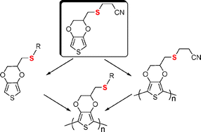 Graphical abstract: A versatile building block for EDOT or PEDOT functionalization