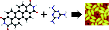 Graphical abstract: A chiral pinwheel supramolecular network driven by the assembly of PTCDI and melamine