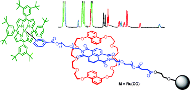 Graphical abstract: Monitoring the thermodynamically-controlled formation of diimide-based resin-attached rotaxanes by gel-phase HR MAS 1H NMR spectroscopy