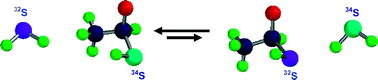 Graphical abstract: Sulfur isotope fractionation during incorporation of sulfur nucleophiles into organic compounds