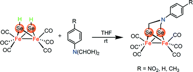 Graphical abstract: Selenium-bridged diiron hexacarbonyl complexes as biomimetic models for the active site of Fe–Fe hydrogenases