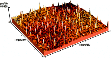 Graphical abstract: Structure of submonolayer oleic acid coverages on inorganic aerosol particles: evidence of island formation