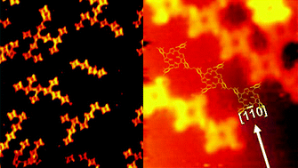 Graphical abstract: Unique intermolecular reaction of simple porphyrins at a metal surface gives covalent nanostructures