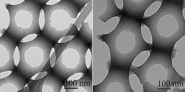 Graphical abstract: Silica-free syntheses of hierarchically ordered macroporous polymer and carbon monoliths with controllable mesoporosity