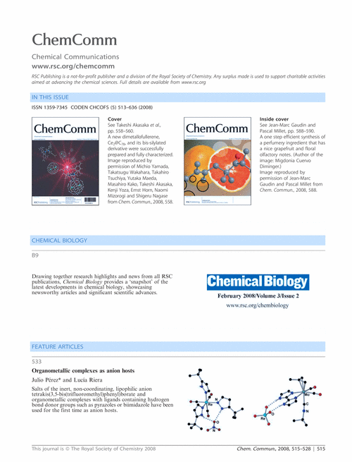 Contents and Chemical Biology