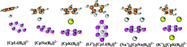 Graphical abstract: Sandwich-like compounds based on bare all-boron cluster B62−