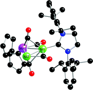Graphical abstract: Unsaturated dinickel–molybdenum clusters with N-heterocyclic carbene ligands