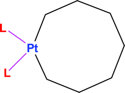 Graphical abstract: Synthesis and characterization of the first metallacyclooctane