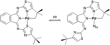 Graphical abstract: Facile intramolecular C(sp3)–H bond activation with PdII