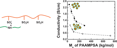 Graphical abstract: Narrowing the size distribution of the polymer acid improves PANI conductivity