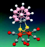 Graphical abstract: Influence of an electron-deficient bridging o-carborane on the electronic properties of an [FeFe] hydrogenase active site model