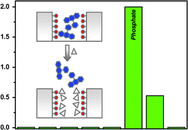 Graphical abstract: Hybrid materials with nanoscopic anion-binding pockets for the colorimetric sensing of phosphate in water using displacement assays