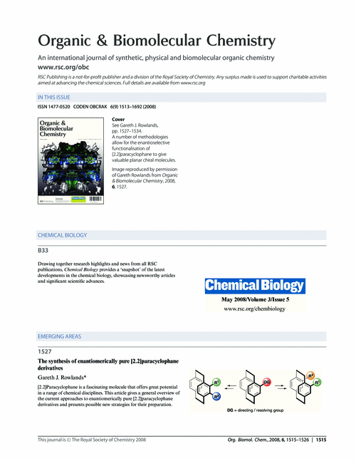 Contents and Chemical Biology