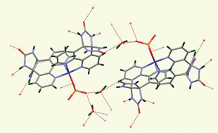 Graphical abstract: Hydrogen bond directed open-framework of bis(bipyridine-glycoluril) phosphatocobalt(III) with solvent accessible void space