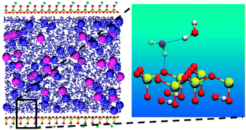 Graphical abstract: Structure and dynamics of water at a clay surface from molecular dynamics simulation