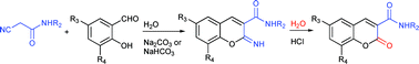 Graphical abstract: A simple and eco-friendly approach for the synthesis of 2-imino and 2-oxo-2H-chromene-3-carboxamides