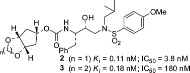 Graphical abstract: Potent HIV-1 protease inhibitors incorporating meso-bicyclic urethanes as P2-ligands: structure-based design, synthesis, biological evaluation and protein–ligand X-ray studies