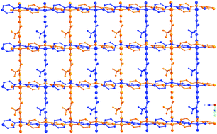 Graphical abstract: An acentric parallel interpenetrated dual-ligand zinc coordination polymer from an in situ terminal-to-internal alkene rearrangement