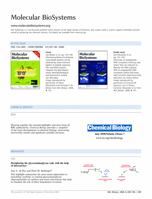 Contents and Chemical Biology