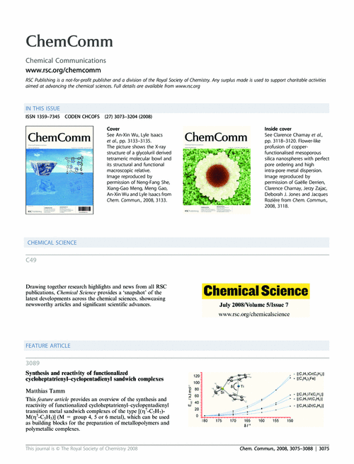 Contents and Chemical Science