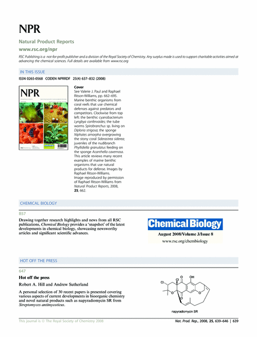 Contents and Chemical Biology