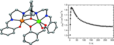 Graphical abstract: Dissymmetry of an exogenous bridging ligand facilitates the assembly of a ferromagnetic and chiral [CuIINiII] complex