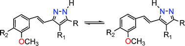 Graphical abstract: The annular tautomerism of the curcuminoid NH-pyrazoles