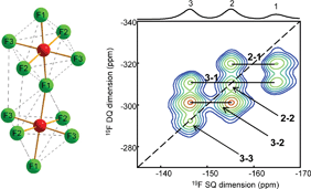 Graphical abstract: On the assignment of 19F MAS NMR spectra of fluoroaluminates using through-space spectral edition of 19F–27Al and 19F–19F connectivities