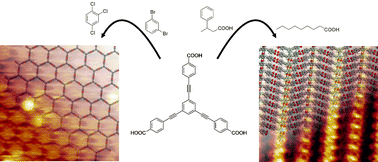 Graphical abstract: Aromatic interaction vs.hydrogen bonding in self-assembly at the liquid–solid interface