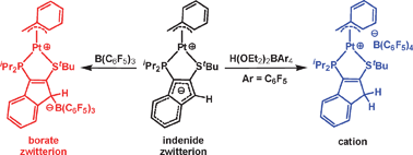 Graphical abstract: (κ2-P,S)Pt(benzyl) complexes derived from 1/3-PiPr2-2-StBu-indene: facile synthesis of carbanion- and borate-containing zwitterions