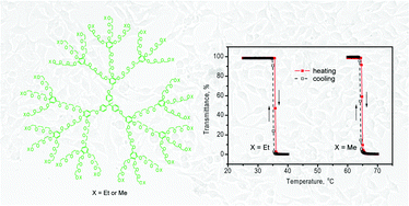 Graphical abstract: Low toxic, thermoresponsive dendrimers based on oligoethylene glycols with sharp and fully reversible phase transitions