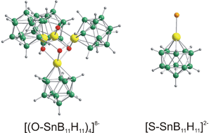 Graphical abstract: Partial double bond character in chalcogen compounds of stanna-closo-dodecaborate